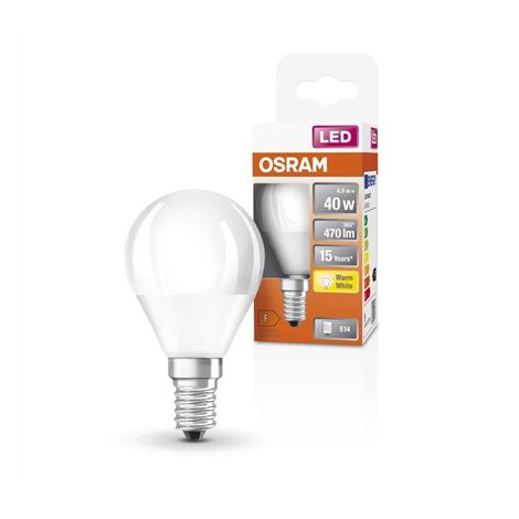 Osram Parathom Classic P LED 40 non-dim 4,9W/827 E14 bulb Osram | Parathom Classic P LED | E14 | 4.9 W | Warm White - 3